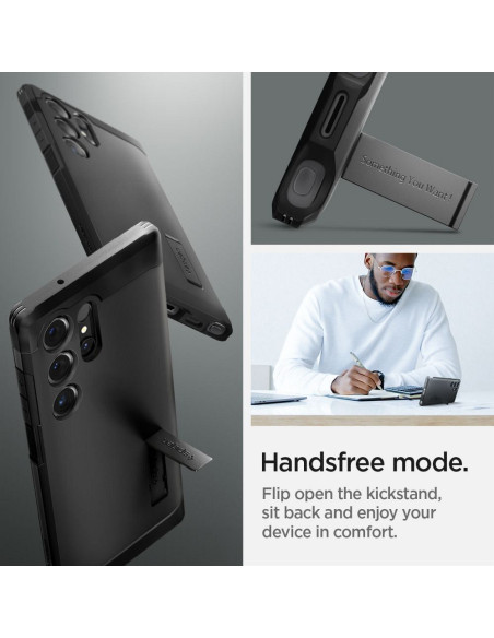 SPIGEN Coque Tough Armor pour SAMSUNG S24 ULTRA noir