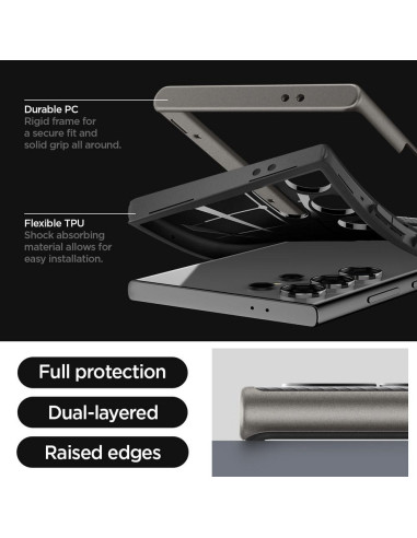 SPIGEN Neo Hybrid Coque pour SAMSUNG S24 ULTRA gunmetal