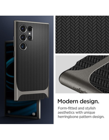 SPIGEN Neo Hybrid Coque pour SAMSUNG S24 ULTRA gunmetal