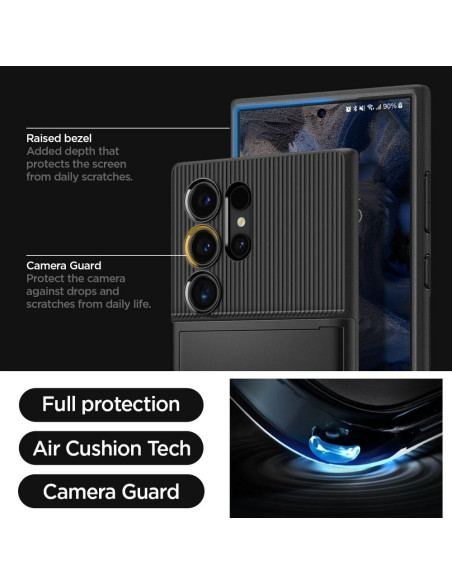 SPIGEN Slim Armor Cs Coque pour SAMSUNG S24 ULTRA noir