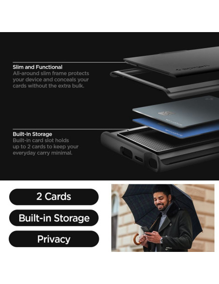 SPIGEN Slim Armor Cs Coque pour SAMSUNG S24 ULTRA noir