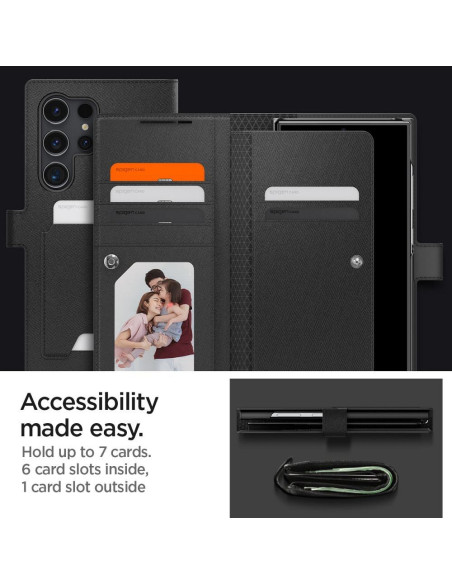 SPIGEN Étui pour SAMSUNG S24 Ultra noir