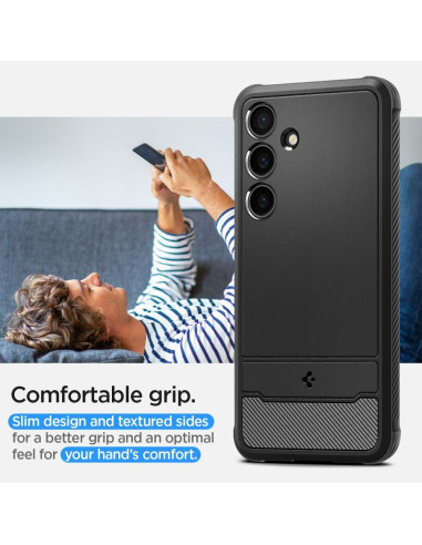 SPIGEN Coque Rugged Armor pour SAMSUNG S24 PLUS noir mat