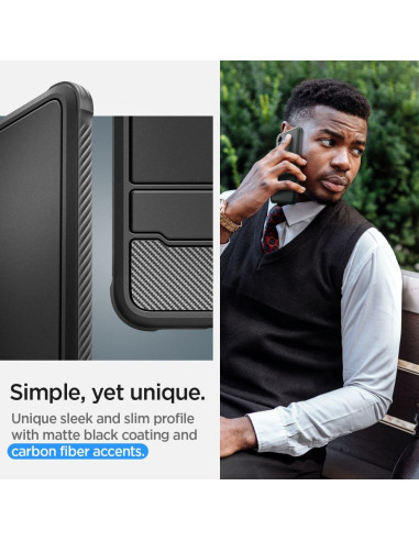 SPIGEN Coque Rugged Armor pour SAMSUNG S24 PLUS noir mat