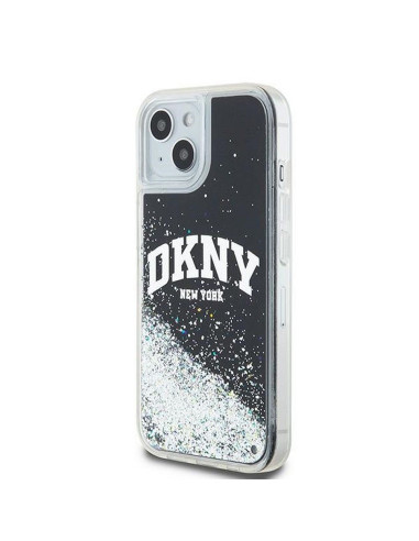 Coque DKNY pour IPHONE 14 DKHCP14SLBNAEK (DKNY HC Liquid Glitters W/Arch Logo) noir