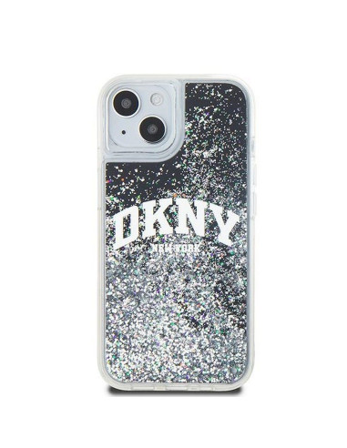 Coque DKNY pour IPHONE 14 DKHCP14SLBNAEK (DKNY HC Liquid Glitters W/Arch Logo) noir