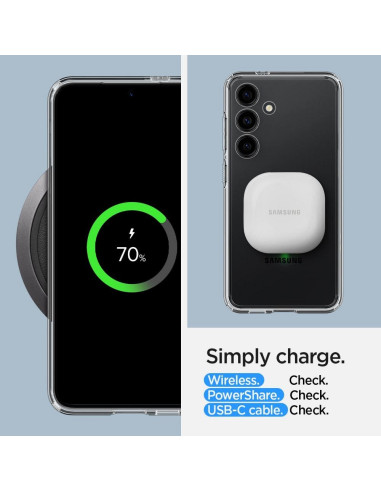 Coque SPIGEN Hybride pour SAMSUNG S24 PLUS mat noir