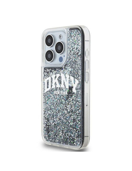 Coque DKNY pour IPHONE 14 Pro DKHCP14LLBNAEK (DKNY HC Liquid Glitters W/Arch Logo) noir