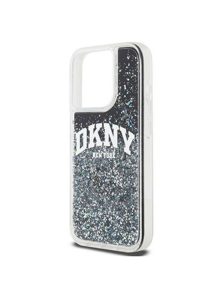 Coque DKNY pour IPHONE 14 Pro DKHCP14LLBNAEK (DKNY HC Liquid Glitters W/Arch Logo) noir