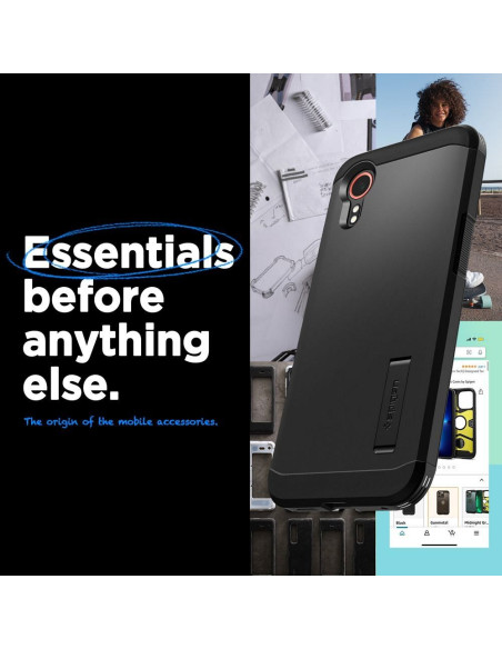 SPIGEN Coque Tough Armor pour SAMSUNG Xcover 7 noir
