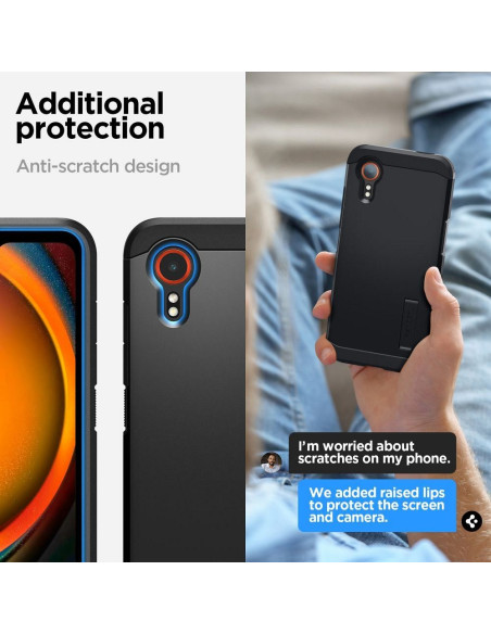 SPIGEN Coque Tough Armor pour SAMSUNG Xcover 7 noir