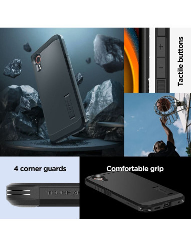 SPIGEN Coque Tough Armor pour SAMSUNG Xcover 7 noir