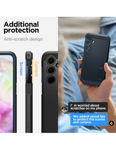 SPIGEN Coque Tough Armor pour SAMSUNG A35 5G noir