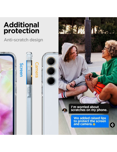 SPIGEN Ultra Hybrid Coque pour SAMSUNG A35 5G transparent