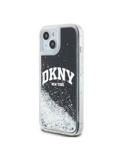 Coque DKNY pour IPHONE 15 DKHCP15SLBNAEK (DKNY HC Liquid Glitters W/Arch Logo) noir 2