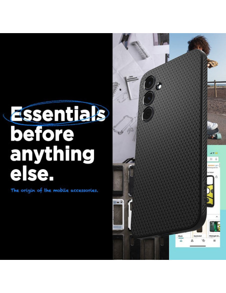 SPIGEN Liquid Air Coque pour SAMSUNG A55 5G noir mat