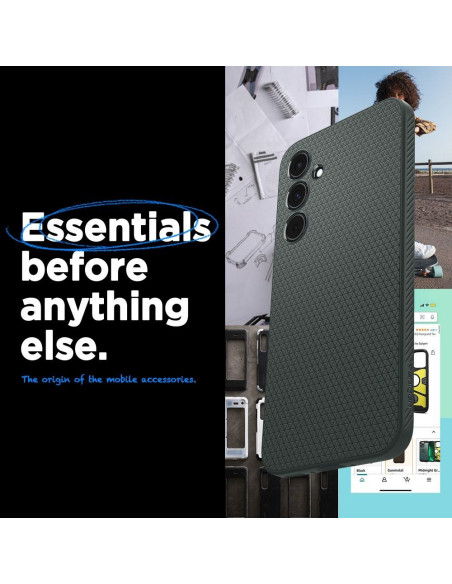 SPIGEN Liquid Air Coque pour SAMSUNG A55 5G vert abysse