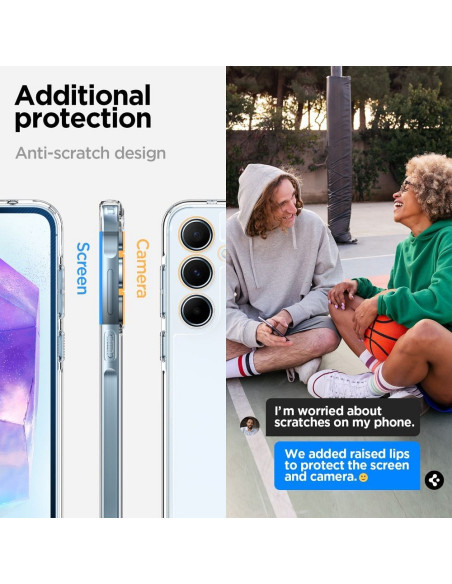 SPIGEN Ultra Hybrid Coque pour SAMSUNG A55 5G transparent