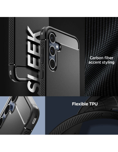 SPIGEN Coque Rugged Armor pour SAMSUNG A55 5G noir mat