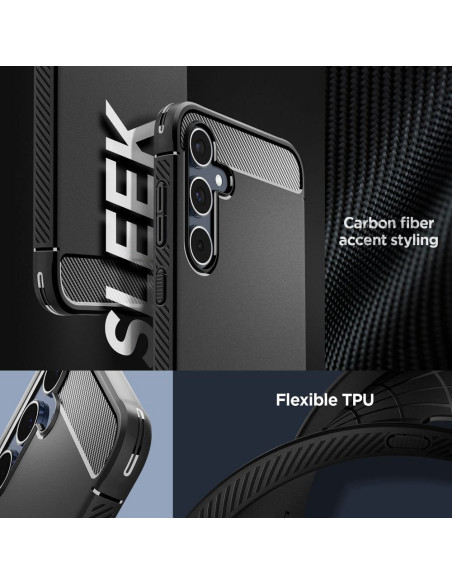 SPIGEN Coque Rugged Armor pour SAMSUNG A55 5G noir mat