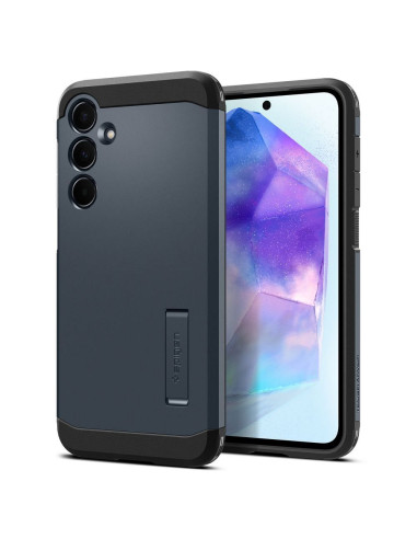 Coque SPIGEN Tough Armor pour SAMSUNG A55 5G metal slate