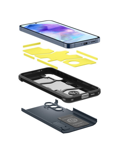 Coque SPIGEN Tough Armor pour SAMSUNG A55 5G metal slate