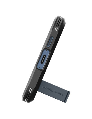 Coque SPIGEN Tough Armor pour SAMSUNG A55 5G metal slate