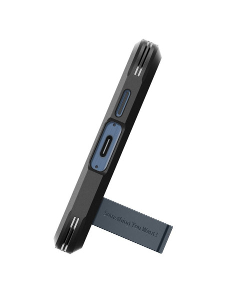 Coque SPIGEN Tough Armor pour SAMSUNG A55 5G metal slate