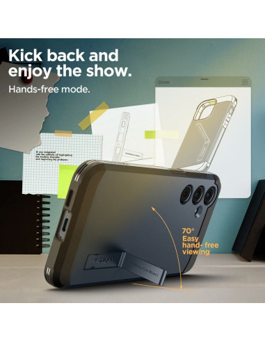 Coque SPIGEN Tough Armor pour SAMSUNG A55 5G metal slate
