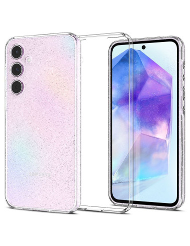 SPIGEN Liquid Glitter Crystal Coque pour SAMSUNG A55 5G transparent