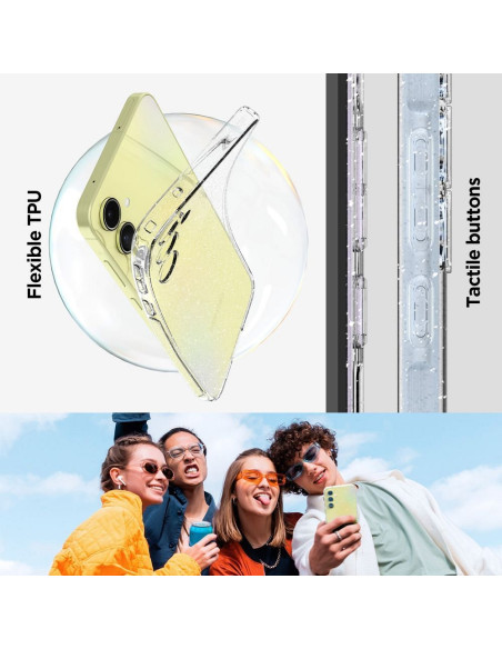SPIGEN Liquid Glitter Crystal Coque pour SAMSUNG A55 5G transparent
