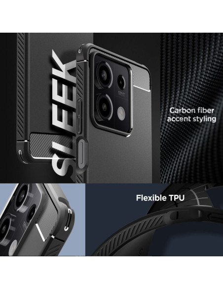 SPIGEN Coque Rugged Armor pour XIAOMI REDMI NOTE 13 5G noir mat