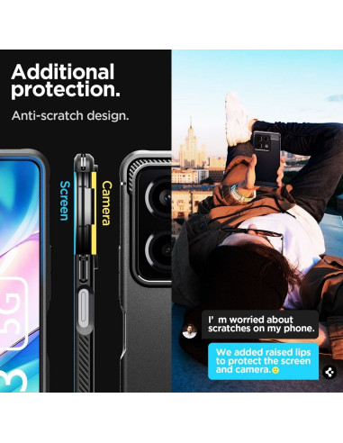 SPIGEN Coque Rugged Armor pour XIAOMI REDMI NOTE 13 5G noir mat