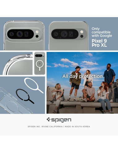 Case SPIGEN Ultra Hybrid Onetap Ring MagSafe for GOOGLE Pixel 9 Pro white