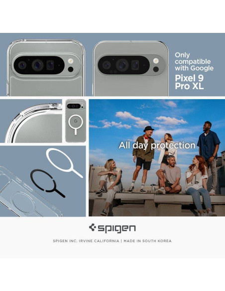 Case SPIGEN Ultra Hybrid Onetap Ring MagSafe for GOOGLE Pixel 9 Pro white