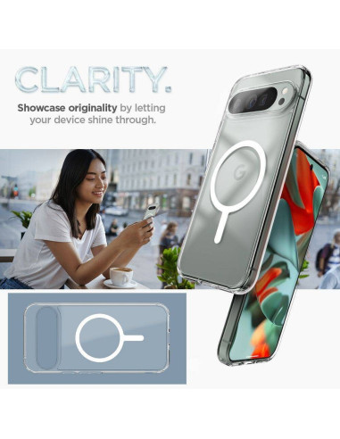 Case SPIGEN Ultra Hybrid Onetap Ring MagSafe for GOOGLE Pixel 9 Pro white