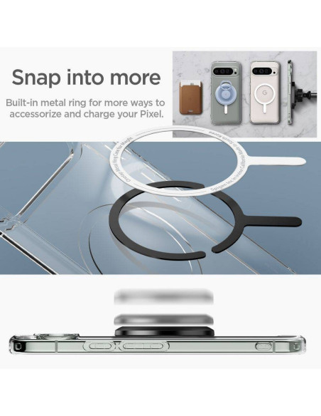 Case SPIGEN Ultra Hybrid Onetap Ring MagSafe for GOOGLE Pixel 9 Pro white