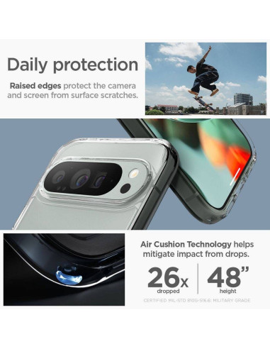 Case SPIGEN Ultra Hybrid Onetap Ring MagSafe for GOOGLE Pixel 9 Pro white