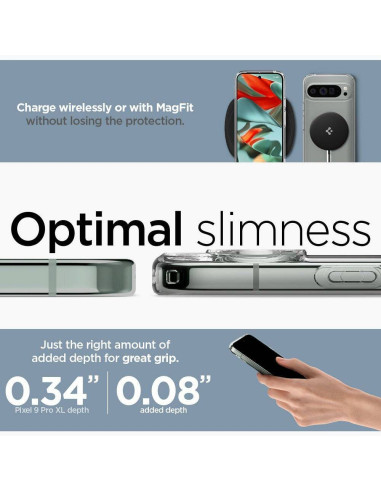 Case SPIGEN Ultra Hybrid Onetap Ring MagSafe for GOOGLE Pixel 9 Pro white