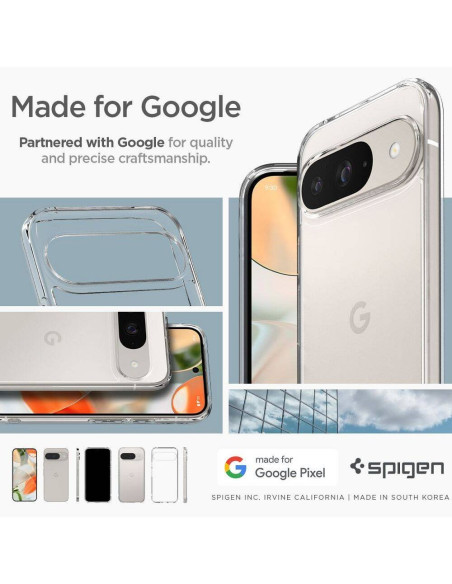 Case SPIGEN Ultra Hybrid for GOOGLE Pixel 9 / 9 Pro XL crystal clear