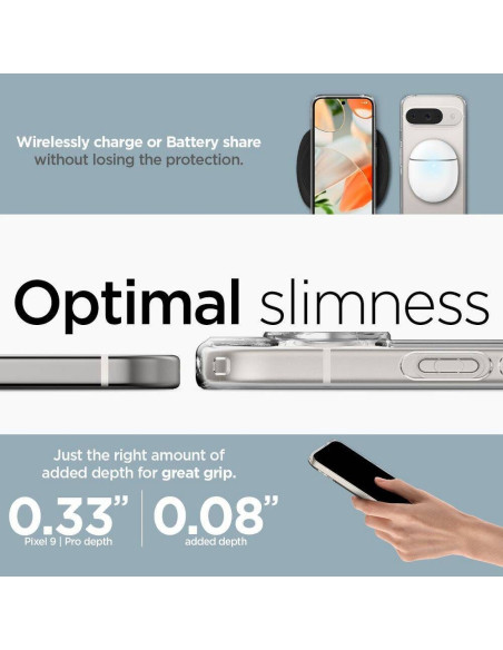 Case SPIGEN Ultra Hybrid for GOOGLE Pixel 9 / 9 Pro XL crystal clear