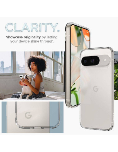 Case SPIGEN Ultra Hybrid for GOOGLE Pixel 9 / 9 Pro XL crystal clear