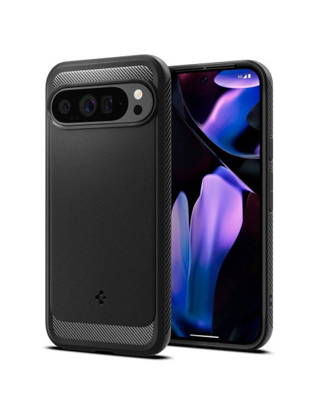Case SPIGEN Rugged Armor for GOOGLE Pixel 9 Pro XL matte black