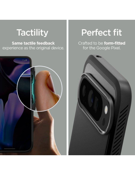 Case SPIGEN Rugged Armor for GOOGLE Pixel 9 Pro XL matte black