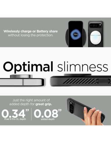 Case SPIGEN Rugged Armor for GOOGLE Pixel 9 Pro XL matte black