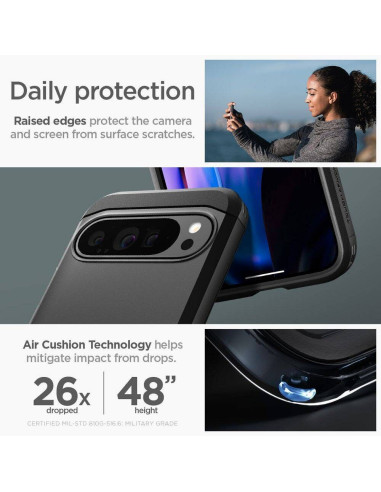 Case SPIGEN Tough Armor for GOOGLE Pixel 9 Pro XL black
