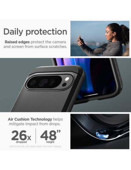 Case SPIGEN Tough Armor for GOOGLE Pixel 9 Pro XL black