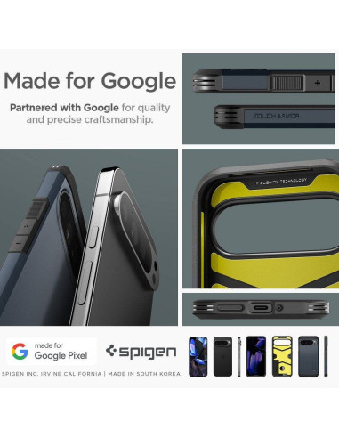 Case SPIGEN Tough Armor for GOOGLE Pixel 9 Pro XL metal slate