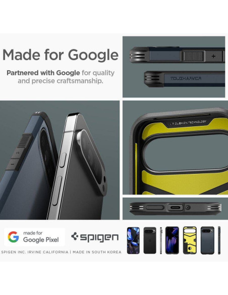 Case SPIGEN Tough Armor for GOOGLE Pixel 9 Pro XL metal slate