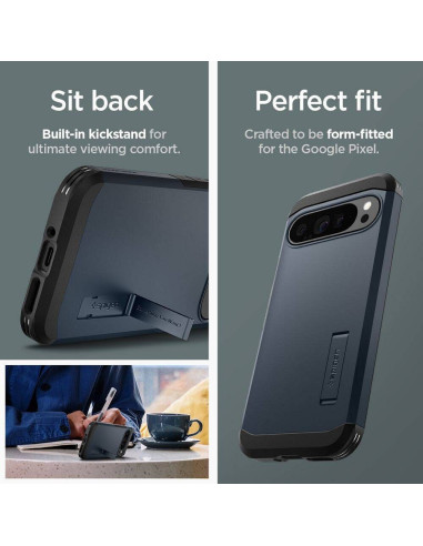 Case SPIGEN Tough Armor for GOOGLE Pixel 9 Pro XL metal slate